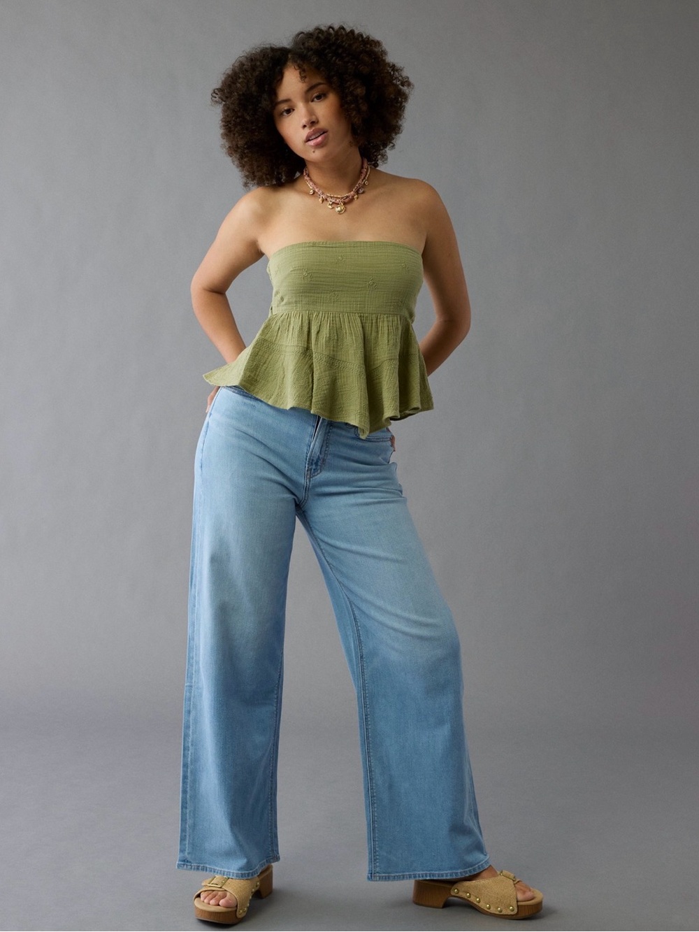 AE Curvy Dreamy Drape Baggy Wide Leg